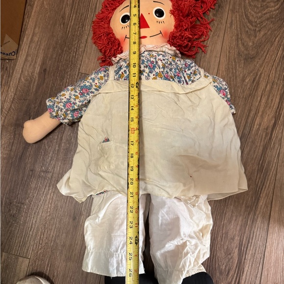 Floral Rag Doll with Red Hair Raggedy Ann - Picture 2 of 4